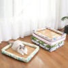 Summer Cat Bed Mat Lightweight Breathable Pet Rattan Mat Ice Blankets Nest Cat Houses Supplies Small Dogs Cushion Pillow