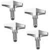 4 Pcs Metal Stand Cymbal Nuts Wing Screw Drum Percussion Instrument