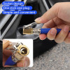 Bicycle Air Rubber Hose Copper Lock Clip Chuck Tire Inflator Blue Self
