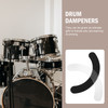 2 Pcs Drum Dampeners Mute Pad Self adhesive Mats Damping Supplies