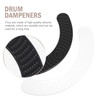 2 Pcs Drum Dampeners Mute Pad Self adhesive Mats Damping Supplies