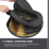 Tote Bag Black Cymbal Pockets Round Case Drum Portable Instrument