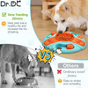Dr.DC Dog Toys Slow Feeder Interactive Increase Puppy IQ Food Dispenser Slowly Eating NonSlip Bowl Pet Puzzle Cat Training Game