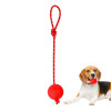 Interactive Rubber Ball Rope For Dog Elastic Solid Chew Toys Gifts For Training Dogs Rope Attached Dog Toys Gift Ornaments 