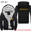 Men's Sweatshirt Binance Exchange Coin Crypto Warm Thicken Zipper Coat