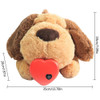 Cute Heartbeat Puppy Behavioral Training Toy Plush Pet Comfortable Snuggle Anxiety Relief Sleep Aid Doll Durable Pet Supplies