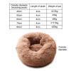 Cat Beds Round Comfy Calming Dog Bed For Cats Soothing Bed Dog Anti Anxiet House For Cat Fleece Marshmallow Cat Bed Cushion