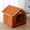 Hot sale  Large Pet Dog Bed cat house cave Comfortable Print  Kennel Mat For Pet Puppy Winter Summer Foldable Cat Bed Pet Supply