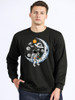 Male Bitcoin Crypto BTC To The Moon Hoodie Astronaut Cryptocurrency