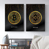 Bestselling Crypto Coins Bitcoin Cryptocurrency Canvas Painting Poster