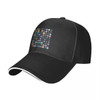 Crypto Logos 3D on Black Baseball Cap Luxury Man Hat Rugby Caps Golf
