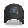 Crypto Logos 3D on Black Baseball Cap Luxury Man Hat Rugby Caps Golf