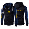 Binance Crypto 2023 Men's New Spliced Casual Baseball Uniform Zip