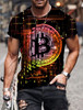 Mens T Shirt For Men Clothing Unisex Bitcoin Graphic 3D Printing T