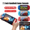 X7/X12/X12 Plus Retro Handheld Game Console 4.3/5.1/7.1Inch HD Screen Portable Audio Video Player Built-in10000+ Classic Games