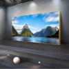 Milford Sound New Zealand Landscape Canvas Painting Natural Mountain