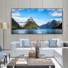 Milford Sound New Zealand Landscape Canvas Painting Natural Mountain