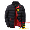 Binance Crypto 2023 Men's New Winter Zipper Hoodies Warmer Parka