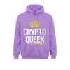 Funky Men Sweatshirts Crypto Queen Men Girls Cryptocurrency Currency
