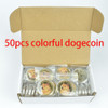50pcs Gold Silver Plated Dogecoin Coin Wow Doge Coin Metal Crypto Coin