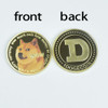 50pcs Gold Silver Plated Dogecoin Coin Wow Doge Coin Metal Crypto Coin