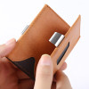 Liulihua Fashion Real Leather Trifold Crypto Wallet Men Purse With