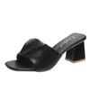 Shoes Slippers Heels Slides Fashion Square Toe Low Slipers Women High Shoes Slippers Heels Slides Fashion Square Toe Low Slipers Women High