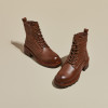 2023 Autumn New Thick Sole Fashion Women's Boots British Retro Side