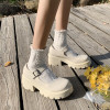Lolita Shoes Japanese Girl Platform Black high heels fashion Round Toe