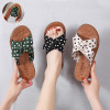 Female Shoes Slippers Flat Slides Butterfly Knot Fashion 2023 Summer