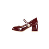 Spring 2023 New Vintage Mary Jane Shoes Women's Patent Leather Pearl