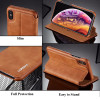 Genuine Leather Flip Cover for iPhone 15 14 13 12 11 Pro Max Mini XS XR 8 7 6 Plus SE3 Case Slot Magnet Shell Stand Holder Funda
