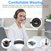 New Bee USB Headset with Microphone for PC 3.5mm Business Headsets with Mic Mute Noise Cancelling for Call Center Headphones