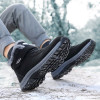 Men's and Women's Plush Cotton Boots Warm Short Boots Anti Slip Black