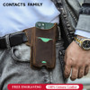 CONTACTS FAMILY 100% Nubuck Leather Phone Waist Case Bag Men Cellphone Loop Holster Belt Pouch for iPhone 14 13 12 Pro Max Mini