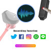 Waytronic Headphones Sports Ear Hooks Deep Bass Bluetooth 5.0 Earphones Earphone  Earplugs with Microphone Call Recording Red