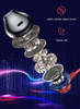 Waytronic Headphones Sports Ear Hooks Deep Bass Bluetooth 5.0 Earphones Earphone  Earplugs with Microphone Call Recording Red