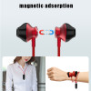 Waytronic Headphones Sports Ear Hooks Deep Bass Bluetooth 5.0 Earphones Earphone  Earplugs with Microphone Call Recording Red