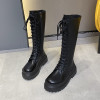 Women's High Boots about The Knee Platform Shoes High Heels Combat