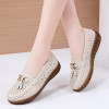 New Leather Soft Soled Women's Single Shoes Comfortable Flat Bean