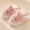 Lovely Cotton Slippers Women Cartoon Animal Whale Indoor Slipper Men