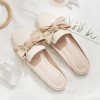 2023 Summer Women Slide Sandals Fashion Bowknot Square Toe Half