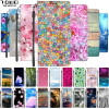 Landscape Wallet Cover For iPhone 12 Mini iPhone14 Plus 14 Pro Max 5s 5 Case Cute Flip Leather Stand Phone Bag Leaves 12mini