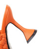 PXELENA Summer New European Style Sexy Weave Strange High Heels
