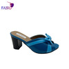 European and American women's fashion elegant bow comfortable open toe