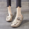 2022 Classic Retro Round Toe Genuine Leather Slippers Fashion Casual 2022 Classic Retro Round Toe Genuine Leather Slippers Fashion Casual