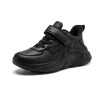 Children's Sneakers Boy Leather | Children's Black Sneakers Boy -