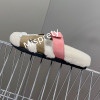 Shearling Designer Slippers Winter Shoes For Women Mixed Color Peep