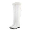 Over the knee Boots Women Winter Warm Inner Heightened Wedge 7.5cm