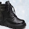 Non slip Female 2023 Winter Ankle Boots Mid calf Cotton Boots Thick